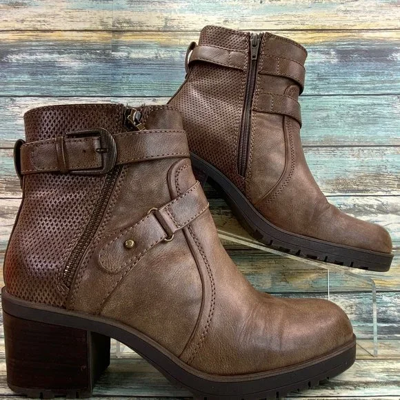 BareTraps Shoes Baretraps Towanda Ankle Boots Size 9m Brown